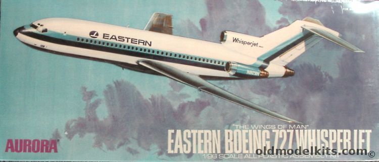 Aurora 1/96 Eastern Boeing 727 Whisperjet, 351 plastic model kit